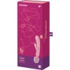 SATISFYER - MASAJEADOR VIBRADOR CONEJO TRIPLE LOVER ROSA VIBRADOR