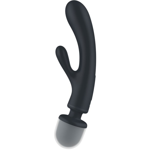 SATISFYER - MASSEUR VIBRATEUR LAPIN TRIPLE LOVER GRIS SATISFYER VIBRATOR