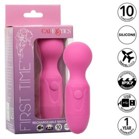 CALEXOTICS - FIRST TIME MASSEUR RECHARGEABLE 10 VIBRATIONS ROSE CALEXOTICS