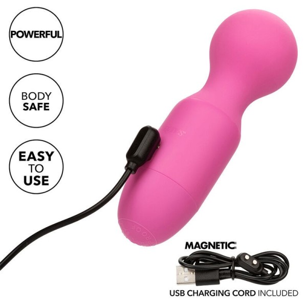 CALEXOTICS - MASSAGER RECARREGÁVEL PRIMEIRA VEZ 10 VIBRAÇÕES ROSA CALEXOTICS