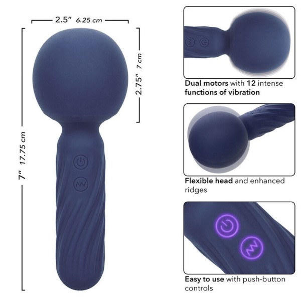 CALEXOTICS - MASSAGER CHARISMA SEDUCTION 12 FUNÇÕES 17,75 CM X 6,25 CM ROXO CALEXOTICS