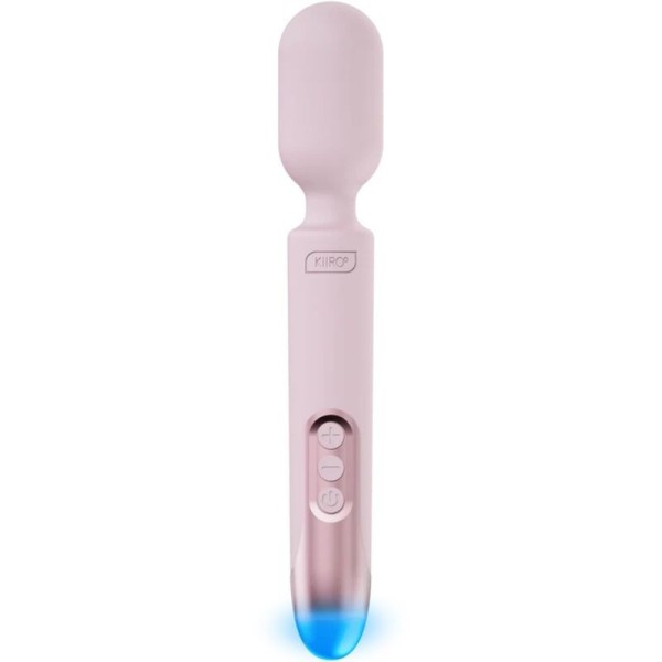KIIROO - PROWAND VIBRATEUR WAND TÉLÉCOMMANDE + APPLICATION GRATUITE ROSE KIIROO