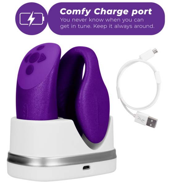 CHORUS VIBRADOR PARA PAREJAS CON SQUEEZE CONTROL LILA WE-VIBE