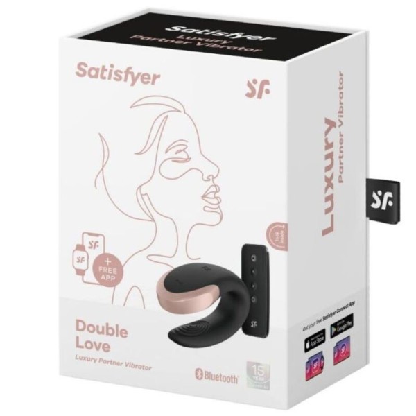 SATISFYER - LOVE LUXURY PARTNER DOBLE VIBRADOR NEGRO SATISFYER PA