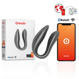 ONINDER - LISBOA G-SPOT & CLITORAL STIMULATEUR NOIR - APPLICATION GRATUITE ONINDER