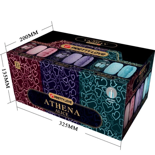 Pretty Love - Athena Alice Pack 15 Masturbateurs Masculins Divers