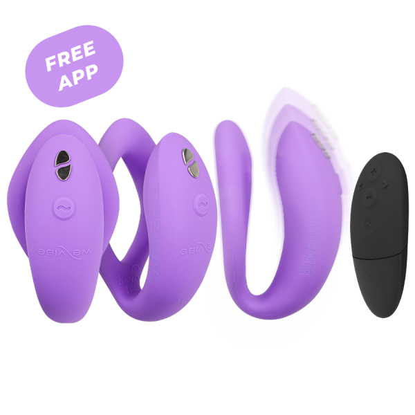 SYNC O CONTROLE REMOTO VIBRADOR FLEXÍVEL VIOLETA WE-VIBE