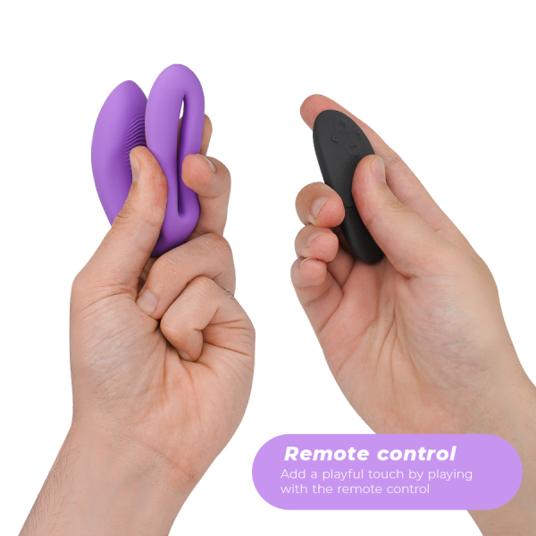 SYNC O CONTROLE REMOTO VIBRADOR FLEXÍVEL VIOLETA WE-VIBE