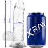 X RAY Harnais + Bite 15.5 CM | Livraison Discrète & Pas Cher