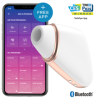 SATISFYER - STIMULATEUR ET VIBRATEUR AIR LOVE TRIANGLE BLANC SATISFYER CONNECT