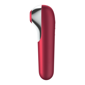 SATISFYER - VIBRATEUR ET ASPIRATION DUAL LOVE AVEC AIR PULSÉ ROUGE SATISFYER CONNECT