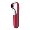 SATISFYER - VIBRATEUR ET ASPIRATION DUAL LOVE AVEC AIR PULSÉ ROUGE SATISFYER CONNECT