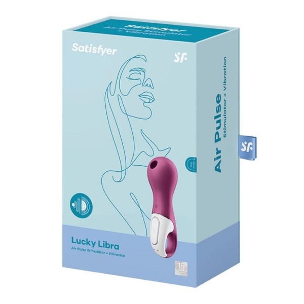 SATISFYER - LUCKY LIBRA ESTIMULADOR E VIBRADOR DE PULSO DE AR ​​SATISFYER