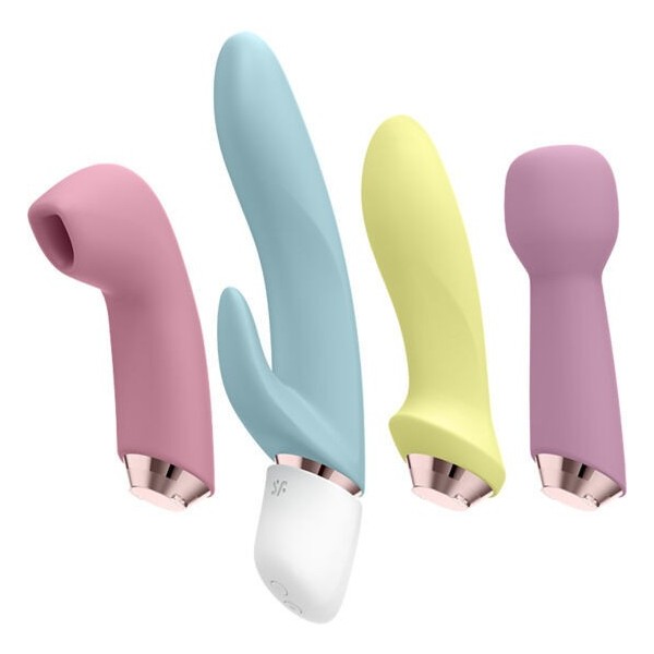 SATISFYER - MARVELOUS FOUR ENSEMBLE VIBRATEUR ET AIR PULSE SATISFYER VIBRATOR