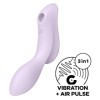 SATISFYER - CURVY TRINITY 2 VIBRADOR AIR PULSE VIOLETA SATISFYER 