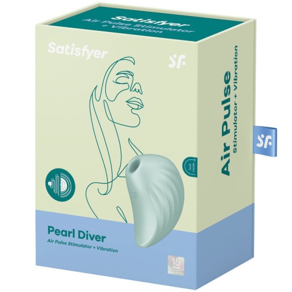 SATISFYER - ESTIMULADOR Y VIBRADOR PEARL DIVER VERDE SATISFYER AI