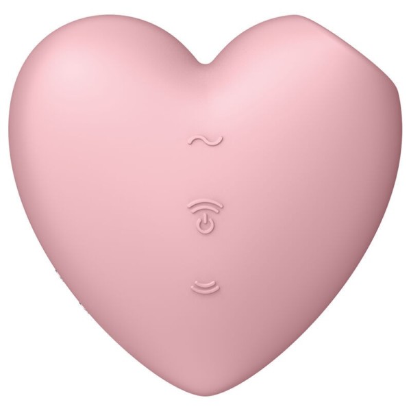 SATISFYER - CUTIE HEART STIMULATEUR ET VIBRATEUR DE PULSE D'AIR ROSE SATISFYER AIR PULSE