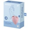 SATISFYER - CUTIE HEART STIMULATEUR ET VIBRATEUR DE PULSE D'AIR ROSE SATISFYER AIR PULSE
