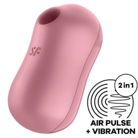 SATISFYER - STIMULATEUR ET VIBRATEUR D'IMPULSIONS D'AIR DE BARBE À COTON ROSE SATISFYER AIR PULSE