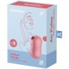 SATISFYER - STIMULATEUR ET VIBRATEUR D'IMPULSIONS D'AIR DE BARBE À COTON ROSE SATISFYER AIR PULSE