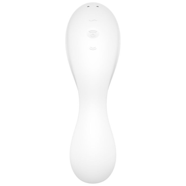 SATISFYER - APPLICATION STIMULATEUR ET VIBRATEUR CURVY TRINITY 5 BLANC SATISFYER CONNECT