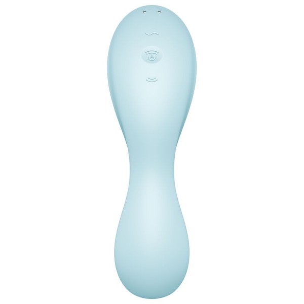 SATISFYER - APPLICATION STIMULATEUR ET VIBRATEUR CURVY TRINITY 5 BLEU SATISFYER CONNECT