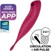 SATISFYER - APPLICATION DE STIMULATEUR ET VIBRATEUR TWIRLING PRO+ ROUGE SATISFYER CONNECT