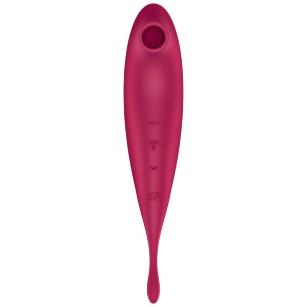 SATISFYER - APPLICATION DE STIMULATEUR ET VIBRATEUR TWIRLING PRO+ ROUGE SATISFYER CONNECT