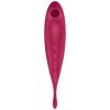 SATISFYER - APLICACIÓN ESTIMULADOR Y VIBRADOR TWIRLING PRO+ ROJO 