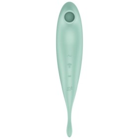 SATISFYER - APPLICATION DE STIMULATEUR ET VIBRATEUR TWIRLING PRO+ VERT SATISFYER CONNECT