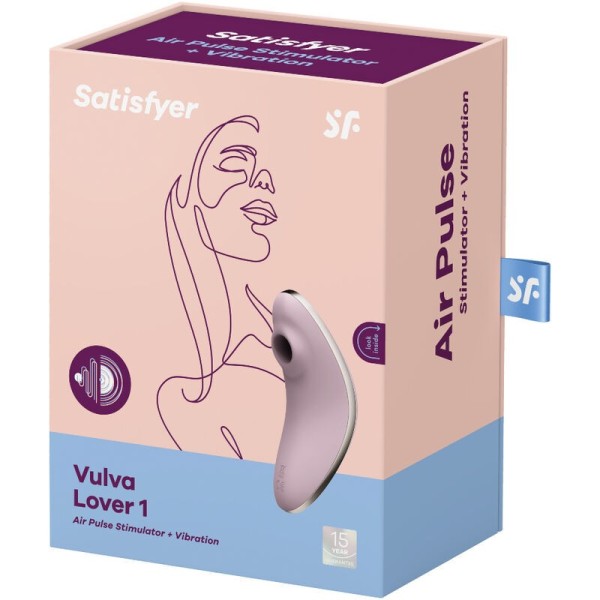 SATISFYER - VULVA LOVER 1 STIMULATEUR ET VIBRATEUR AIR PULSE VIOLET SATISFYER AIR PULSE