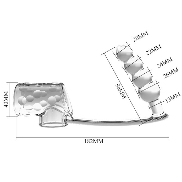 Pretty Love - Funda para el pene con tapón anal transparente