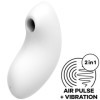 SATISFYER - ESTIMULADOR E VIBRADOR VULVA LOVER 2 AIR PULSE BRANCO SATISFYER AIR PULSE