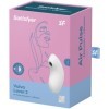 SATISFYER - STIMULATEUR ET VIBRATEUR À PULSE D'AIR VULVA LOVER 2 BLANC SATISFYER AIR PULSE