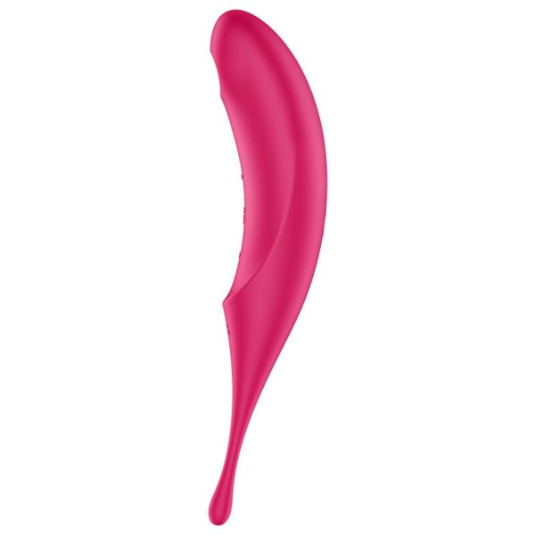 SATISFYER - ESTIMULADOR E VIBRADOR TWIRLING PRO AIR PULSE VERMELHO SATISFYER AIR PULSE