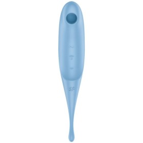 SATISFYER - STIMULATEUR ET VIBRATEUR TWIRLING PRO AIR PULSE BLEU SATISFYER AIR PULSE