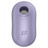 SATISFYER - STIMULATEUR ET VIBRATEUR DOUBLE AIR PULSE PRO TO GO 2 VIOLET SATISFYER AIR PULSE