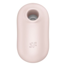 SATISFYER - STIMULATEUR ET VIBRATEUR DOUBLE AIR PULSE PRO TO GO 2 BEIGE SATISFYER AIR PULSE