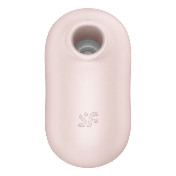 SATISFYER - STIMULATEUR ET VIBRATEUR DOUBLE AIR PULSE PRO TO GO 2 BEIGE SATISFYER AIR PULSE
