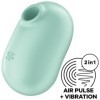 SATISFYER - STIMULATEUR ET VIBRATEUR DOUBLE AIR PULSE PRO TO GO 2 VERT SATISFYER AIR PULSE