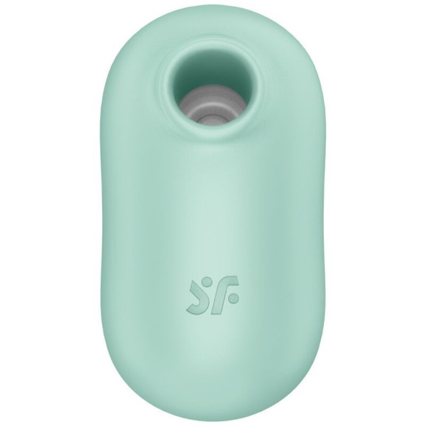 SATISFYER - STIMULATEUR ET VIBRATEUR DOUBLE AIR PULSE PRO TO GO 2 VERT SATISFYER AIR PULSE