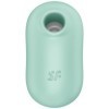 SATISFYER - STIMULATEUR ET VIBRATEUR DOUBLE AIR PULSE PRO TO GO 2 VERT SATISFYER AIR PULSE