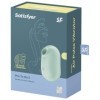 SATISFYER - STIMULATEUR ET VIBRATEUR DOUBLE AIR PULSE PRO TO GO 2 VERT SATISFYER AIR PULSE