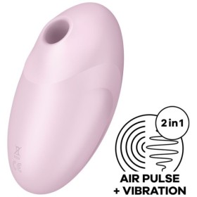 SATISFYER - ESTIMULADOR E VIBRADOR VULVA LOVER 3 ROSA SATISFYER AIR PULSE