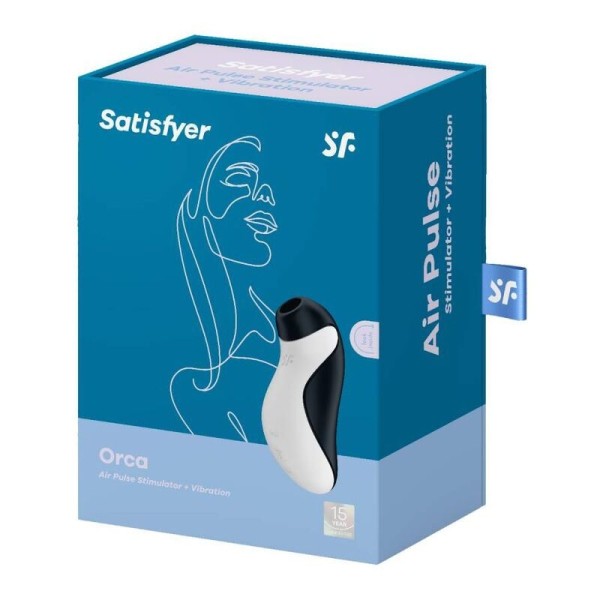 SATISFYER - ESTIMULADOR DE PULSO DE AIRE ORCA SATISFYER + VIBRACI