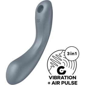SATISFYER - CURVE TRINITY 1 AIR PULSE VIBRATION GREY SATISFYER AIR PULSE