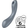 SATISFYER - CURVE TRINITY 1 AIR PULSE VIBRATION GREY SATISFYER AIR PULSE