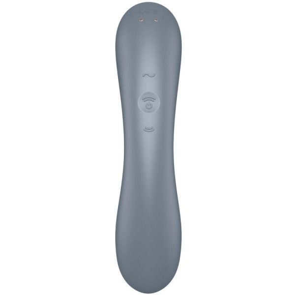 SATISFYER - CURVE TRINITY 1 AIR PULSE VIBRATION GREY SATISFYER AIR PULSE