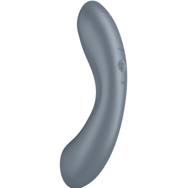 SATISFYER - CURVE TRINITY 1 AIR PULSE VIBRATION GREY SATISFYER AIR PULSE