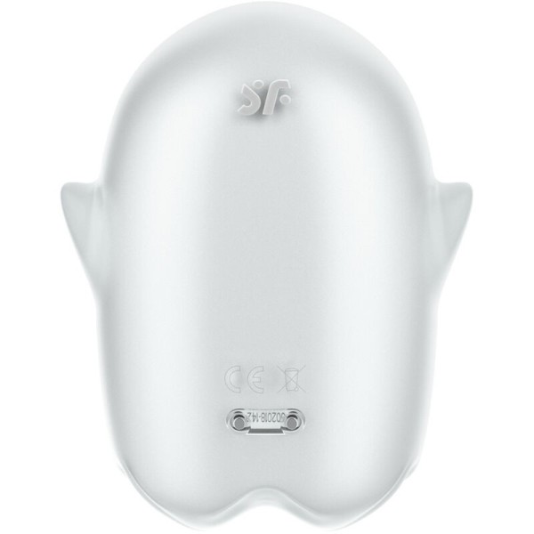 SATISFYER - GLOWING GHOST AIR PULSE & VIBRATEUR BLANC SATISFYER AIR PULSE